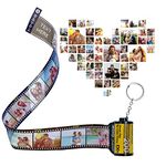 Personalised Keychain with Photo, Colorful Custom Camera Film Roll Album Keychain, Personalised Film Roll Keychain, Spotify Keychain, Keychain Film roll, Christmas Gifts For Friend Dad Mom Lovers