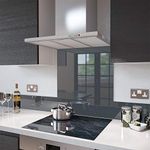 Glass Splashbacks Anthracite Grey - Made by Premier Range in 65cm Wide x 100cm High