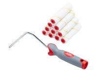 ProDec Advance 11 piece 4" Short Pile Microfibre Mini Paint Rollers and Frame