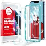 SmartDevil 3 Pack Screen Protector for iPhone 14 Plus/ 13 Pro Max, [Auto Alignment Kit] [10X Military Grade Shatterproof] [Crystal HD Clear], Anti-Scratch Tempered Glass, Bubble Free, Case Friendly, Sensitive Touch, Ultra-Thin