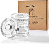 wandeli 4 Pack/Set Fermentation Stone Glass Weights Pickle Kimchi for Wide Mouth Vessels