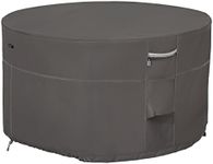 Classic Accessories Ravenna Water-Resistant 42 Inch Round Fire Pit Table Cover, Outdoor Table Cover