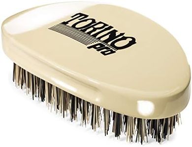 Torino Pro Wave Brush #1510 - By Brush King - Curved, Hard Palm/Military 360 Waves Brush