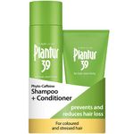 Plantur 39 Caffeine Shampoo and Conditioner Set Prevents and Reduces Hair Loss | For Coloured Stressed Hair | Unique Galenic Formula Supports Hair Growth | Set of 250ml Shampoo and 150ml Conditioner