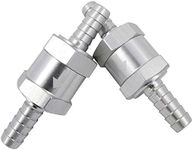 Wolfride 2pcs 8mm 5/16" Fuel Non Return One Way Check Valve Fuel Line Check Valve Petrol Diesel Water