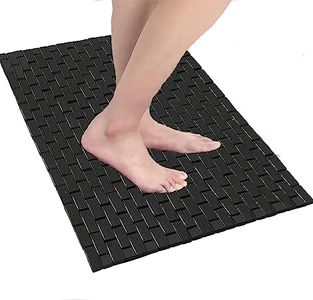 CHILL HOUSE Alfombra Baño Madera - Antideslizante Ducha Madera - Alfombra Bambu - Alfombra Ducha Antideslizante - Madera Ducha Antideslizante - Alfombrilla Baño - Alfombra de Baño
