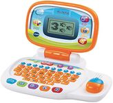 VTech 155403 Pre School Laptop Interactive Educational Kids Computer Toy with 30 Activities Suitable for Children 3, 4, 5+ Year Olds Boys & Girls, White/Orange