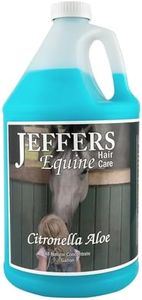 Jeffers Equine Citronella Aloe Horse Shampoo – pH Balanced, All Natural, Deodorizing Wash for Horses, Pony, Foals – Natural Citrus Scent – Gentle Grooming for Soft Coat, Tail & Mane – 1 Gallon