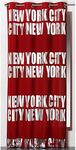 Evideco NY1604904 Blackout Window Curtain Panel New York City with Grommets, Rouge