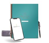 Rocketbook Reusable Smart A4 Academic Planner - Digital Notebook for Students and Teachers - Daily, Weekly, Monthly School University Diary, 13 Page Types, Reduce Paper Waste - Teal