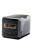Roberts Sound 48 DAB/DAB+/FM Stereo Clock Radio with CD, Bluetooth, USB Playback/Charging - Black