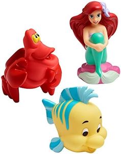 The First Years Disney The Little Mermaid Squirties Baby Bath Toys - Squishy Toddler Toys for Bath, Pool, and Everyday - 3 Count