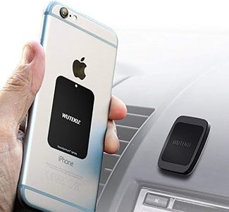 Wuteku Dash Flat Cell Phone Mount Holder - Hexadymium 6 Magnets Strong Force - Holds All Phones - Simple Use