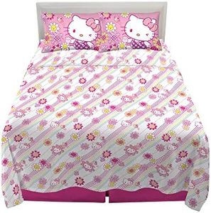 Franco Kids Bedding Super Soft Microfiber Sheet Set, Full, Hello Kitty