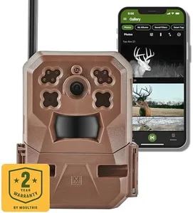 Moultrie Edge Cellular Trail Camera - Nationwide 4G LTE - HD Video-Audio - Built in Memory - Cloud Storage