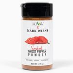 Kiva x MARK WIENS - Smoked Ghost Chili Pepper Powder (Bhut Jolokia) - Non GMO, Fair Trade - 2.5 oz