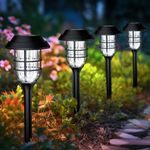 SOLPEX Solar Lights Outdoor Waterproof, Solar Garden Lights,Pathway Lights Solar Powered,Landscape Lighting,Outdoor Lights for Yard, Garden, Pathway, Patio, Walkway, Driveway, 12 Pack(Cold White)