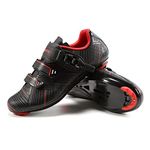 Santic Cycling Shoes Road Bike Shoes Unisex Men's or Women's Road Cycling Riding Shoes Bike Shoes with Buckle- Roadway Black