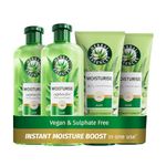 Herbal Essences Sulphate Free Shampoo and Conditioner Set for Dry Hair Including Curly and Wavy, Hydrate, Cleanse and Nourish, Sulfate Free & Vegan, VALUE PACK, 2x350ml Shampoo, 2x250ml Conditioner