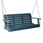 Highwood AD-PORW1-NBE Weatherly Porch Swing 5 Feet, Nantucket Blue