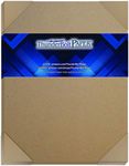 ThunderBolt Paper 100 Sheets Chipboard 20pt (point) 8.5 X 11 Inches Light Weight Letter Size .020 Caliper Thick Cardboard Craft|Ship Brown Kraft Paper Board