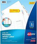 Avery Big Tab Printable White Label