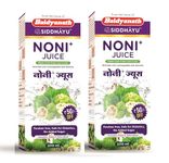 Baidyanath Noni+ Juice - 500 ml (Pack of 2) - Ayurvedic Wellness Drink| Supports Immunity & Detox| Rich in Antioxidants| Enriched With Ashwagandha And Garcinia