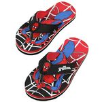 Kidsville Spiderman Printed Kids Boys Red Flip-Flops