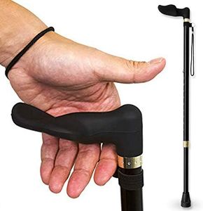 RMS Left Hand Walking Cane with Palm Grip Orthopedic Handle - Fit Individual's Palm Naturally - Ideal for Arthritis or Carpal Tunnel Syndrome