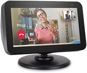 Stand for Echo Show 5 (1st and 2nd Gen) | 360 Degree Swivel and Tilt | Magnetic Attachment | Anti-Slip Base | Black