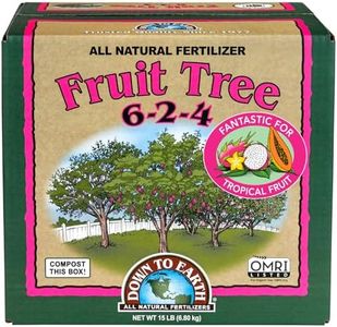 Down To Earth All Natural Fertilizers Organic Fruit Tree - Plant Food for Apples, Pears, Plums and Tropical Fruit Trees 6-2-4, 15 lb