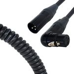 Van Damme Curly Mic Cables. Neutrik