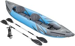 Bestway Hydro-Force Surge 2 Persons Inflatable Raft | Inflatable Boat with Hand Pump, Oars, Seats, Gear Pouch, Carry Bag, Two-Seater