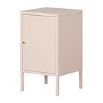 South Shore Crea Metal 1-Door End Table, Pale Pink