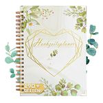 Longan Craft Wedding Planner, 196 pages, Paper, Spiral-bound, Foil Embossing, Size 29.5 × 21.5, Ideal for Wedding Preparations