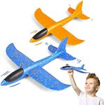 EPP Throwing Foam Glider Airplane 2 Pcs Outdoor Game Flying Sport Toys for 3 4 5 6 7 8 Year Old Kids Boys Girls Children