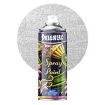 SHEENLAC Spray Paint (Aerozol) - Standard - 400ml - Quick Drying | Gloss Finish for Metal, Wood and Walls | Waterproof Oxidation Resistant (Heat Resistent, HR Silver)