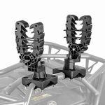 KEMIMOTO ATV UTV Gear Mount Holder Adjustable Grips ATV Gun Holder Rack, Gun Bow Mount, with Rubber Straps Compatible with Hunting Bike Tree Stand Mobility Scooter Snowmobile