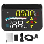 heads up display for cars + Head Up Display Auto OBD2 GPS Systerm HUD Head‑Up Digital Car Speed Projector Universal