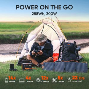 Jackery Solar Generator 300 Plus – 288Wh Portable Power Station