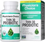 Physician's CHOICE Probiotics for Weight Management & Bloating - 6 Probiotic Strains - Prebiotics - Key ingredient Cayenne & Green Tea - Supports Gut Health - Weight Management for Women & Men - 84 CT