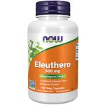 Now Foods Eleuthero 500mg, Capsules, 100-Count