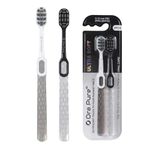 OraPure Ultra Soft Toothbrush for Adults with Sensitive Gums | Selene Nano Silk Spiral Bristles | Manual Toothbrush with Ergonomic Handle for Gentle Deep Cleaning