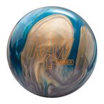 Hammer Bowling Products Raw PRE-DRILLED Bowling Ball- Blue/Silver/White 13lbs