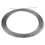 JAPCHET 2mm x 50m Wire Rope, 164 ft 304 Stainless Steel Wire Rope Cable, 7 x 7 Metal Hanging Wire for Clothes, Picture, Craft