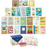 Hallmark All Occasion Handmade Boxed Set of Assorted Greeting Cards with Card Organizer (Pack of 24)—Birthday, Baby, Wedding, Sympathy, Thinking of You, Thank You, Blank