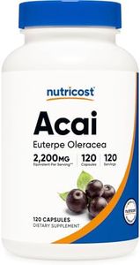 Nutricost Acai 550mg, 120 Capsules - Veggie Capsules, Non-GMO, Gluten Free