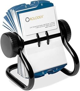 Rolodex Business Card File 67236-400 Capacity, Black