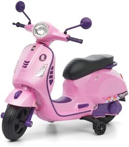 PRO KIDS® Classic Vespa Style Ride-On Electric Scooter for Kids | 12V Battery Bike with Bluetooth, USB, AUX, Music & LED Lights | Safe & Smooth Ride | Boys & Girls (2–8 Years)