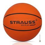 STRAUSS Official Basketball Size 7 |Professional Match Ball for Indoor & Outdoor Games & Training | Ideal for Kids & Adults | Ideal for Basketball Enthusiasts and Athletes | Suitable for All Surfaces